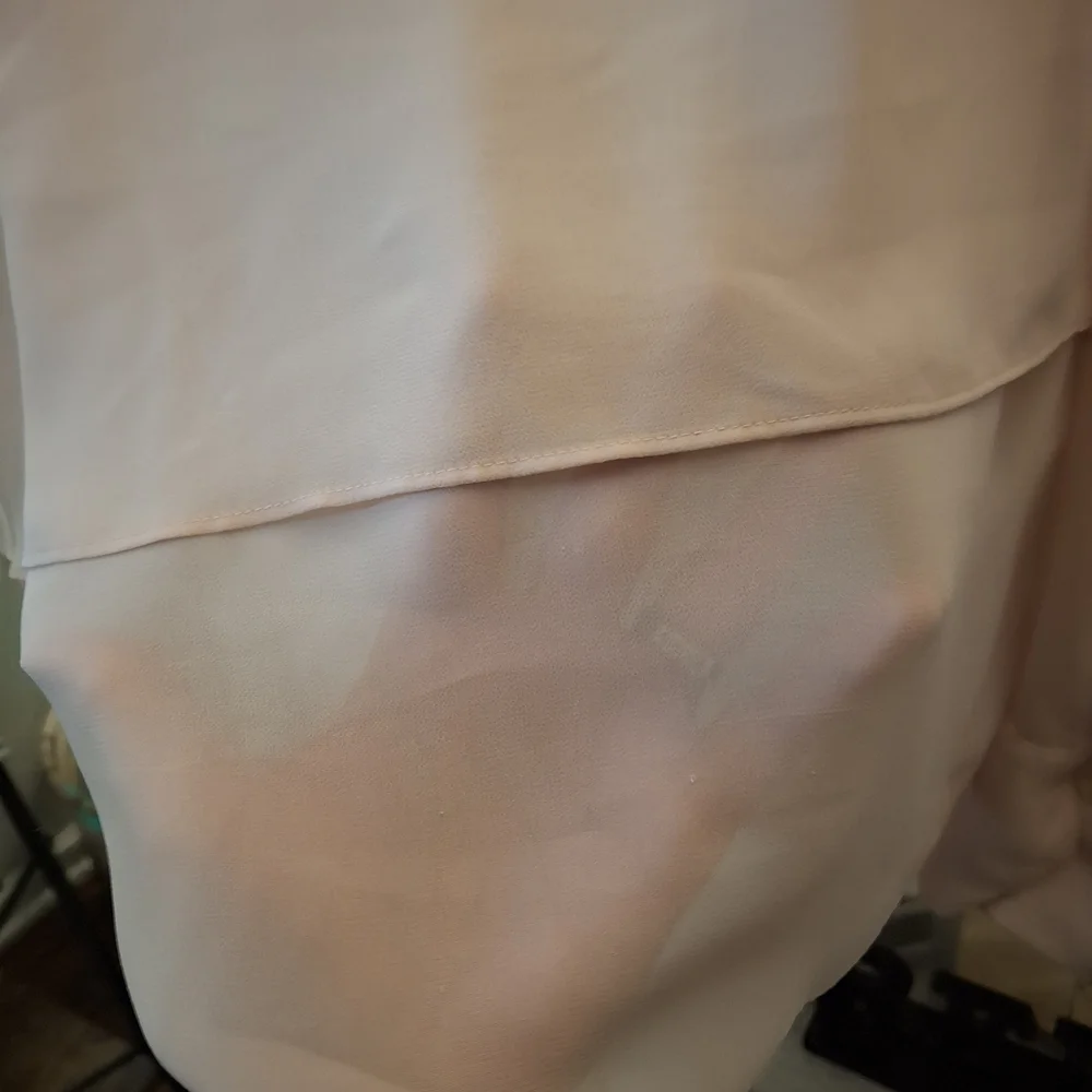 Elegant Pink Chiffon Blouse - Picture 4 of 5